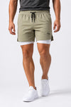 Performance Shorts Beige and White
