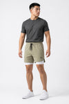 Performance Shorts Beige and White